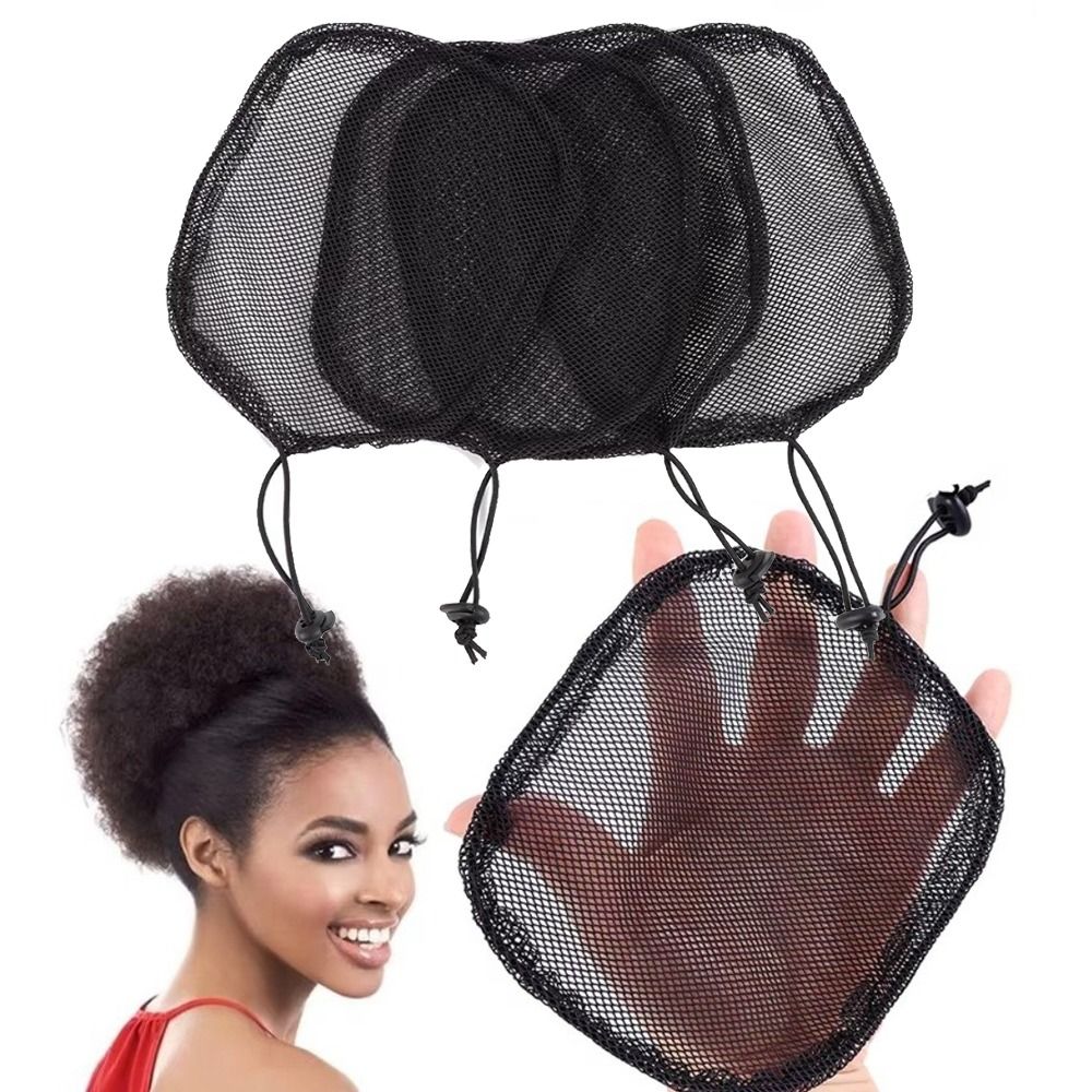 Hair Band Elastic - Elastic Drawstring Black Ponytail Hair Net