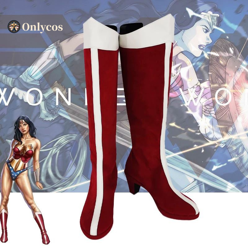 Women Accessories Set - Wonder Cosplay Woman Shoes Halloween Party