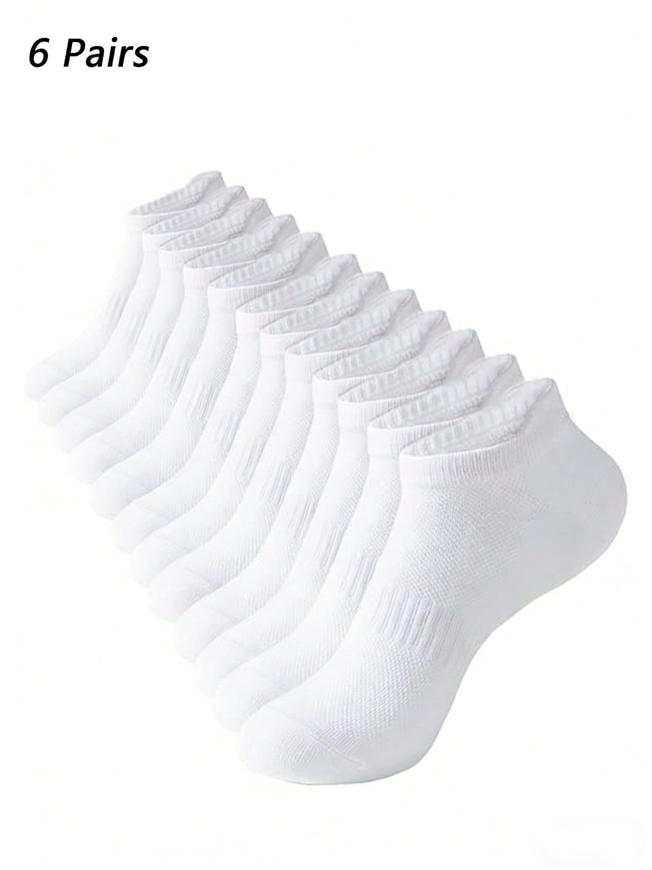 Women'S Ankle Accessories - 6 Pairs Women Men White Ankle