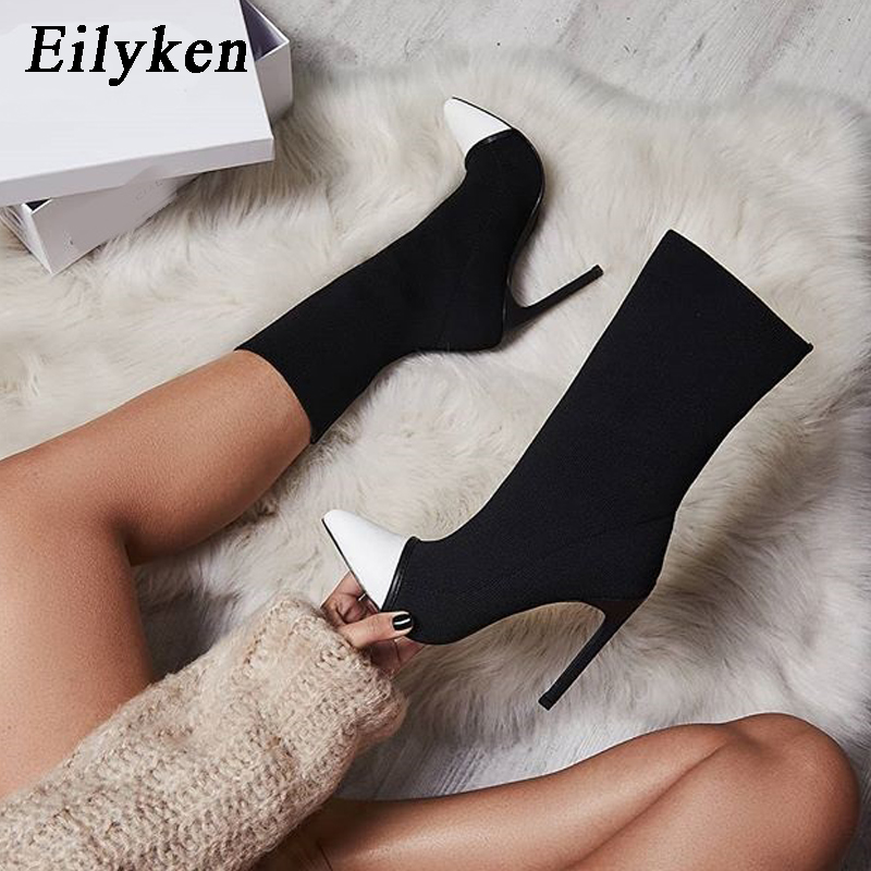 Women'S Ankle Accessories - Eilyken Stretch Fabric Short Ankle Boots