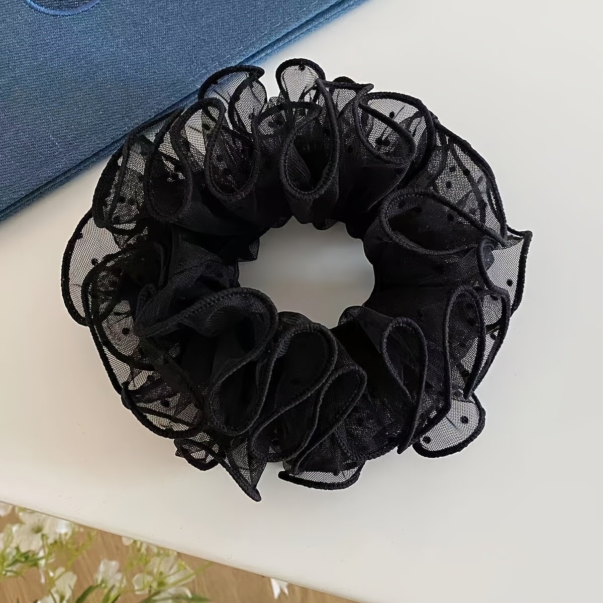 2-Pack Black Mesh Hair Ties, F - مراجعة Women'S Accessories Go Outdoors وسعره