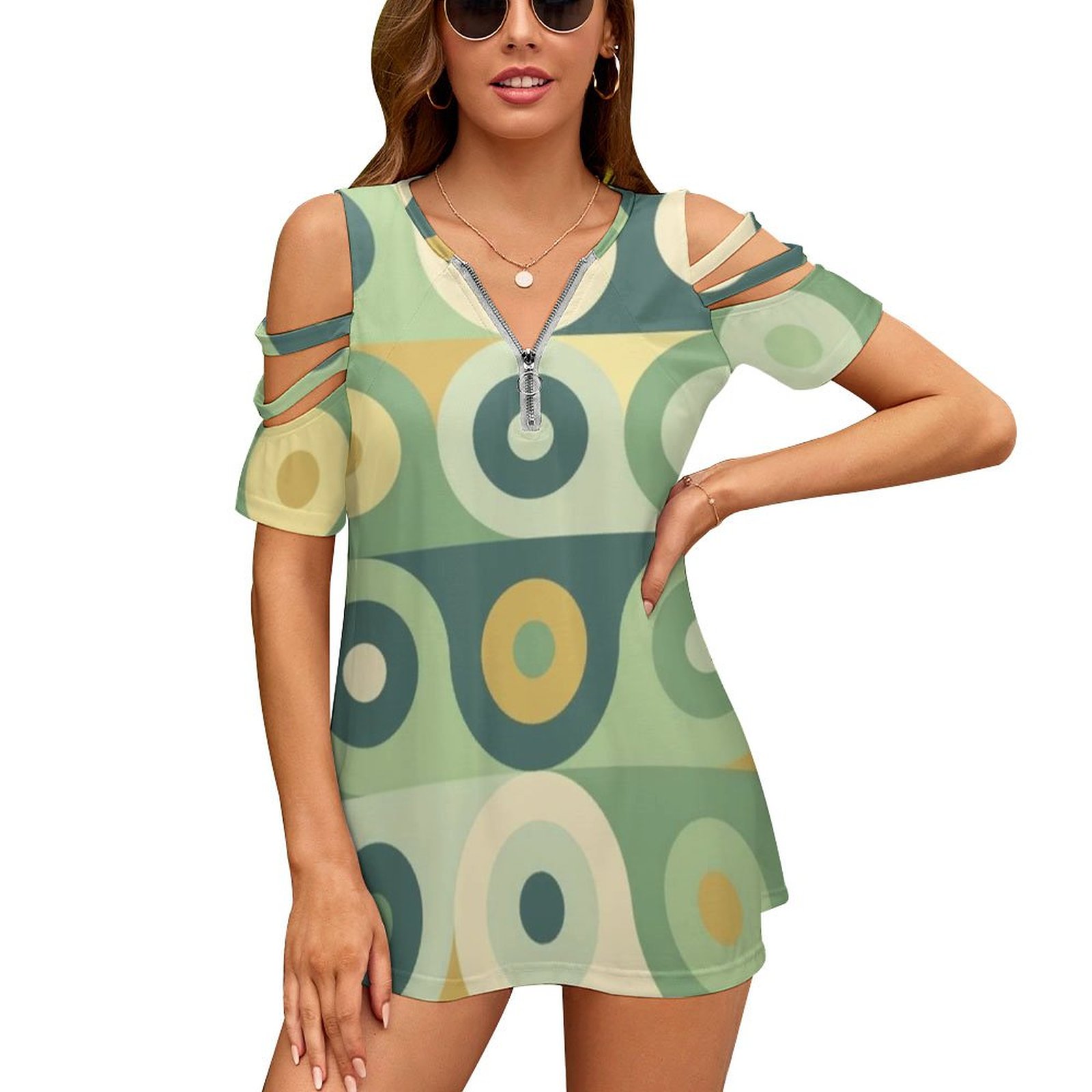 Groovy 70's Pattern Women Zipp - مراجعة Women'S Accessories In The 60S وسعره