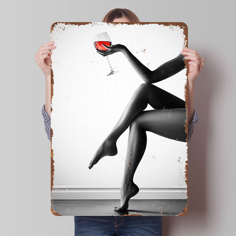 Elegant Woman With Wine Glass  - مراجعة Women Accessories Poster وسعره