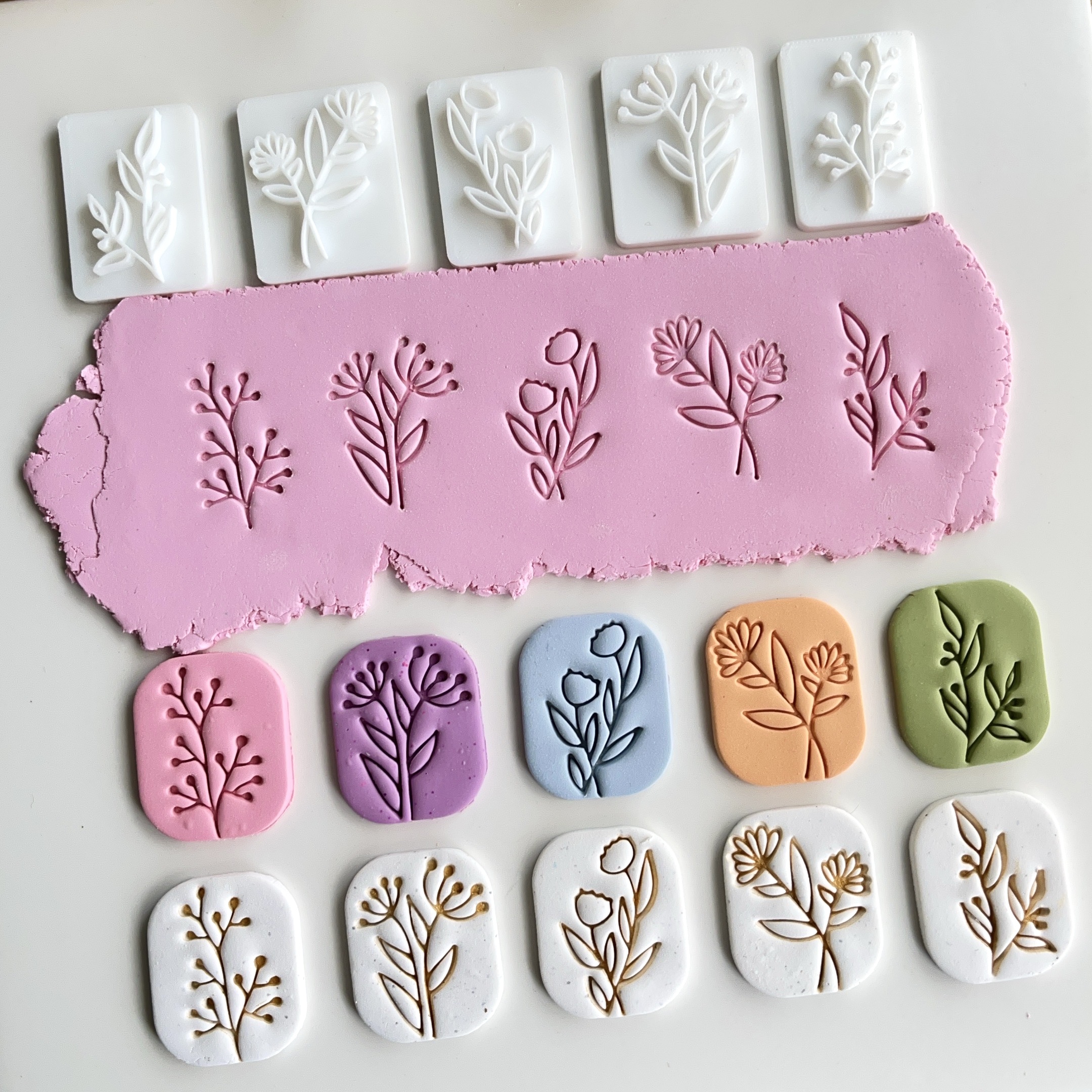 Botanical Leaf Polymer Clay St - مراجعة Tassel Earrings Boho وسعره