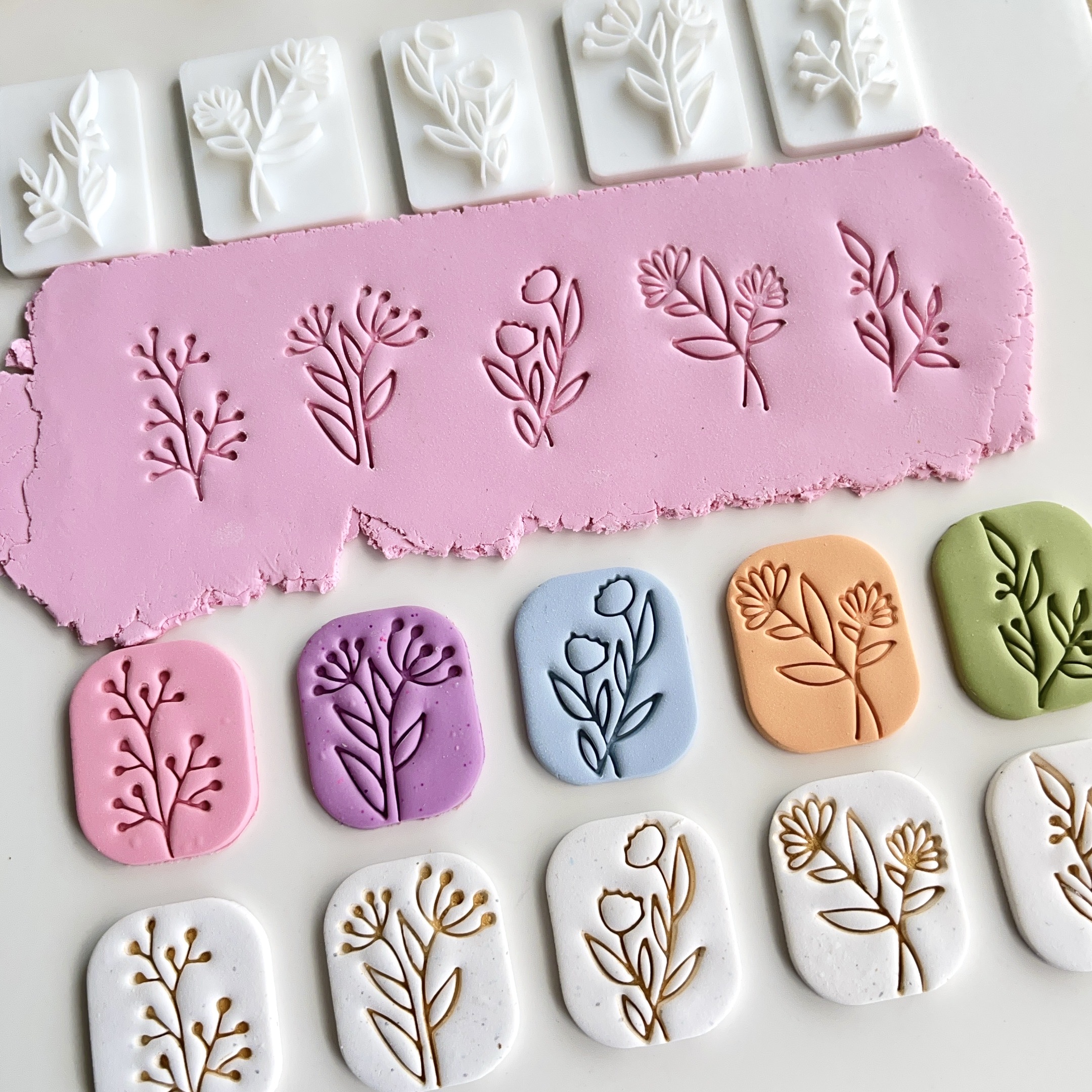 Botanical Leaf Polymer Clay St - مراجعة Tassel Earrings Boho وسعره