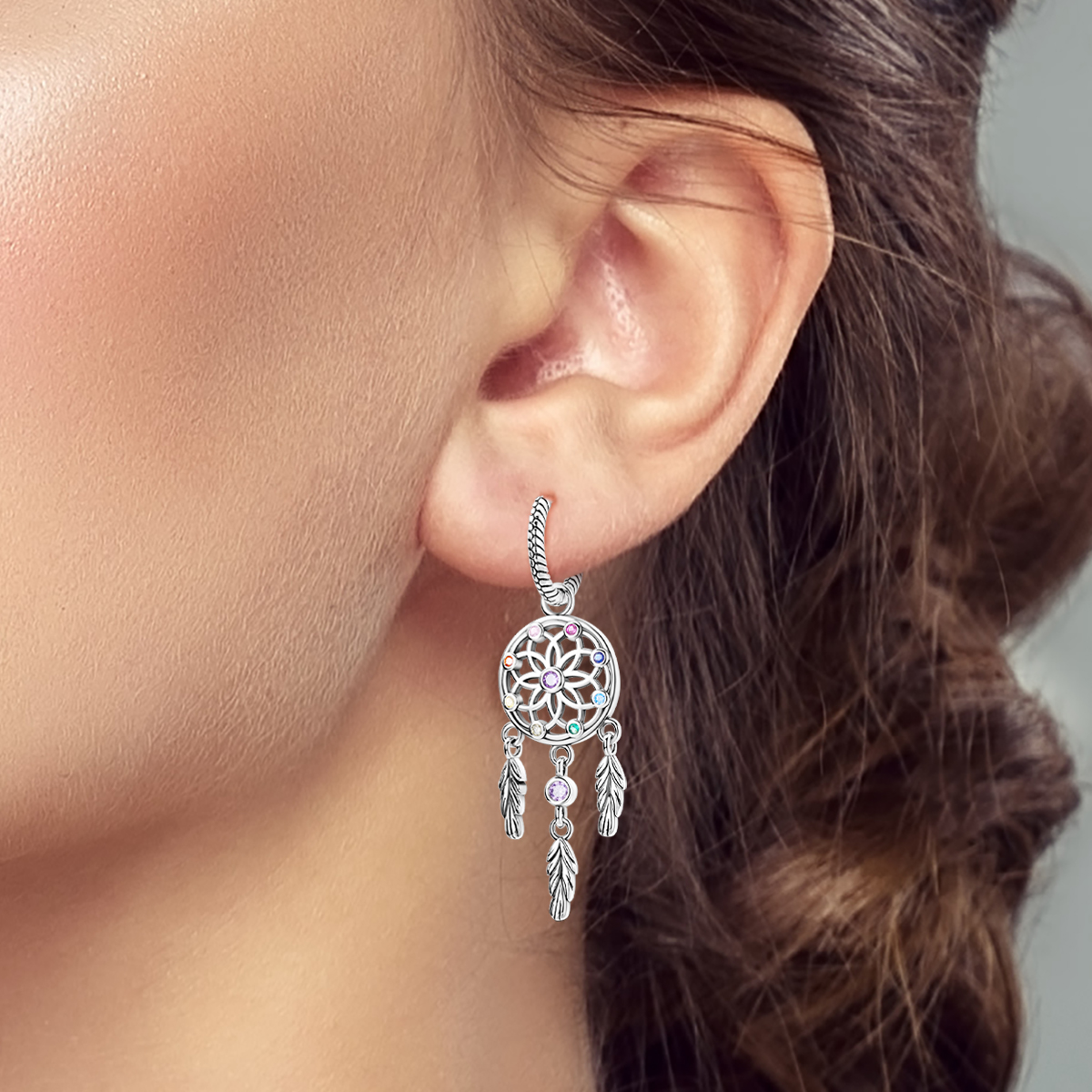 925 Sterling Silver Dreamcatch - مراجعة Tassel Earrings Boho وسعره