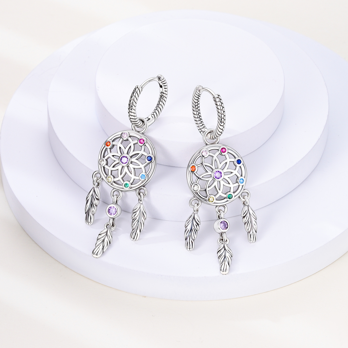 925 Sterling Silver Dreamcatch - مراجعة Tassel Earrings Boho وسعره