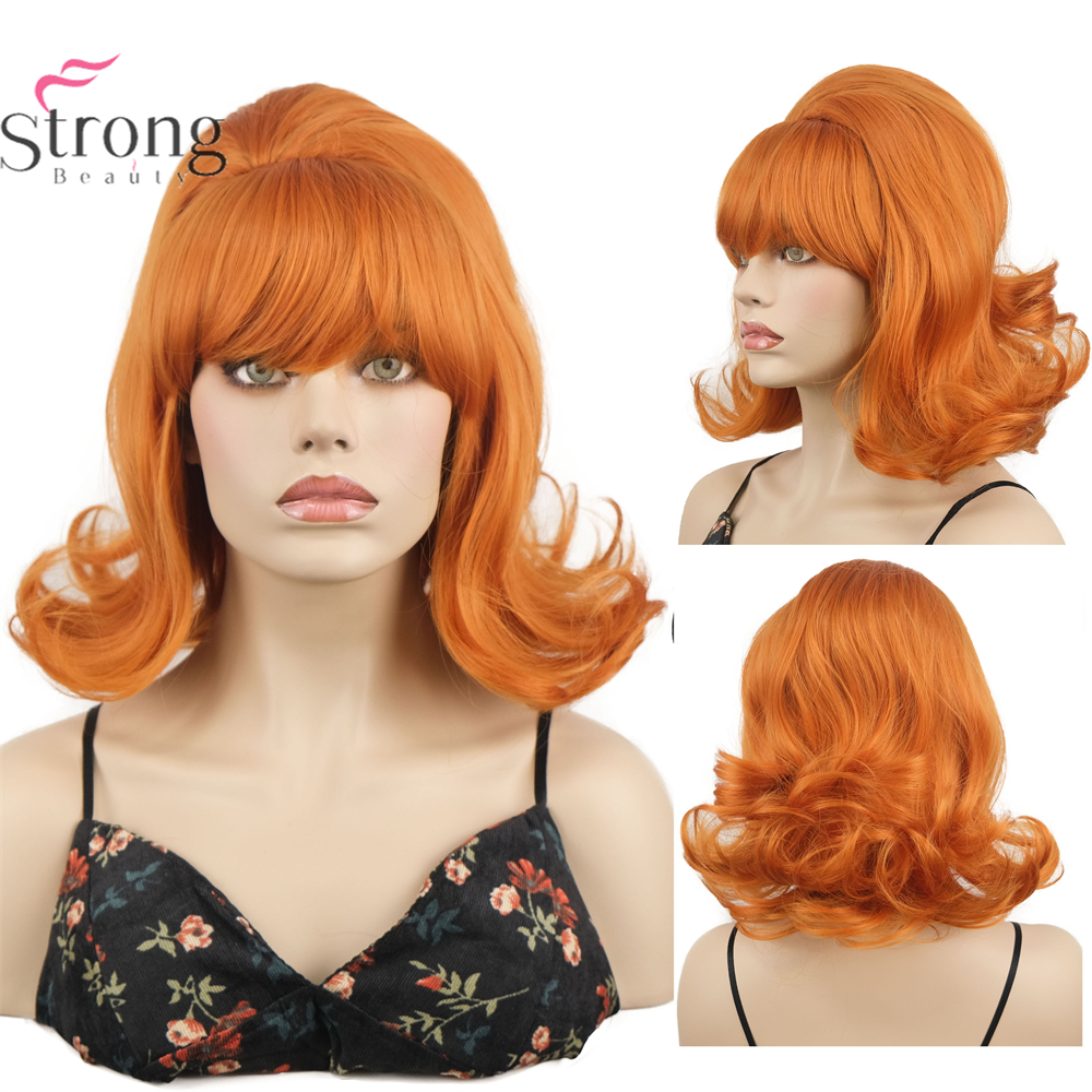 Orange Wig Women 60s Wig Short - مراجعة Women'S Accessories In The 60S وسعره