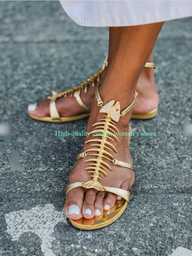Golden Round Head Open Toes Fi - مراجعة Women'S Ankle Accessories وسعره