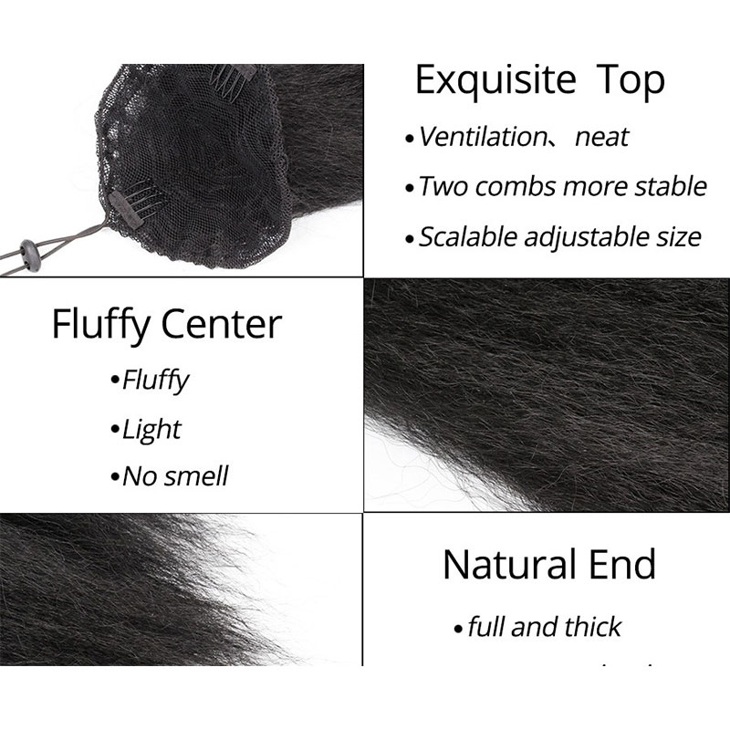 Drawstring Ponytail Hair Exten - مراجعة Hair Band Elastic وسعره