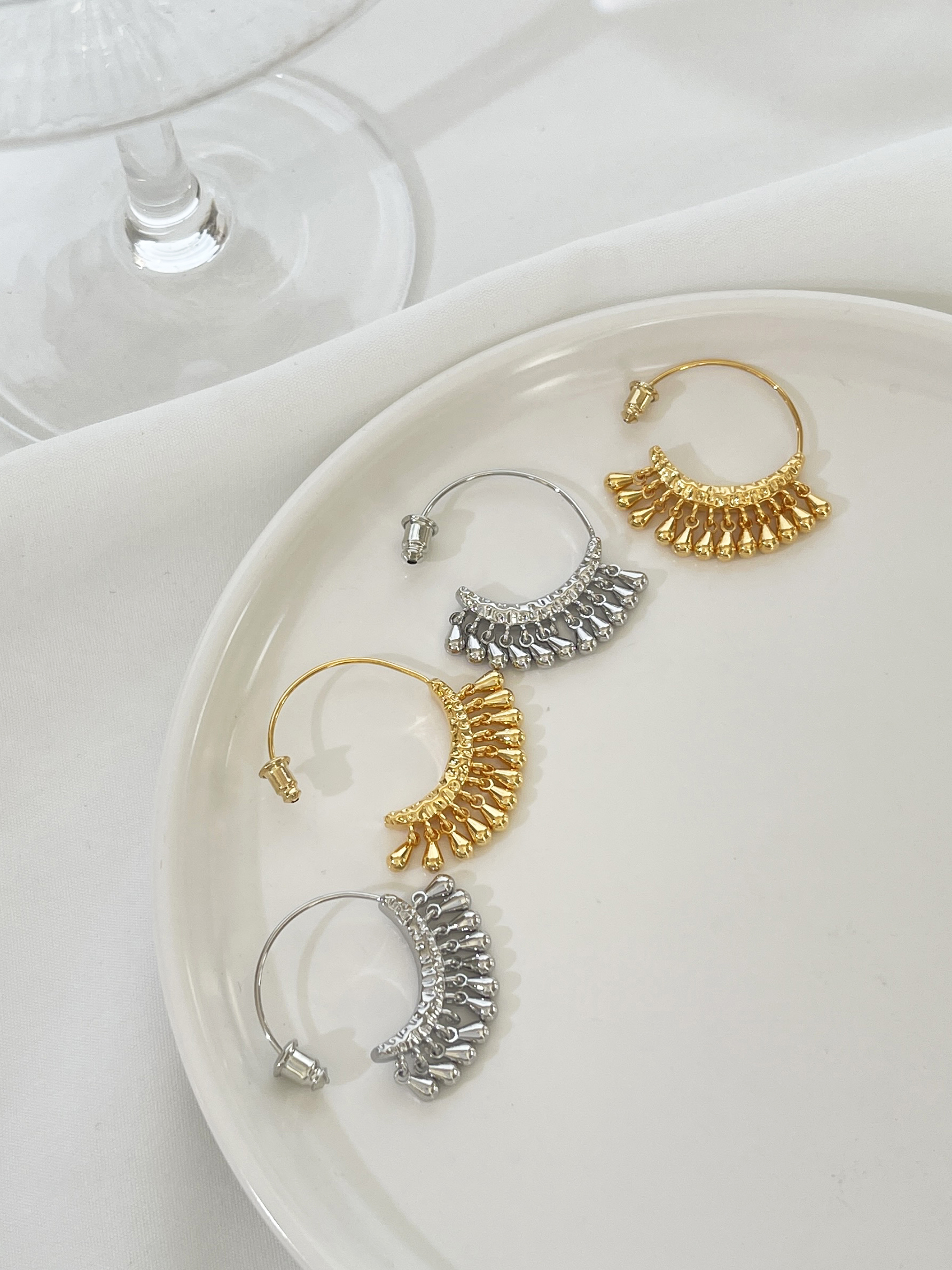 Peri'sbox Gold Silver Plated B - مراجعة Tassel Earrings Boho وسعره