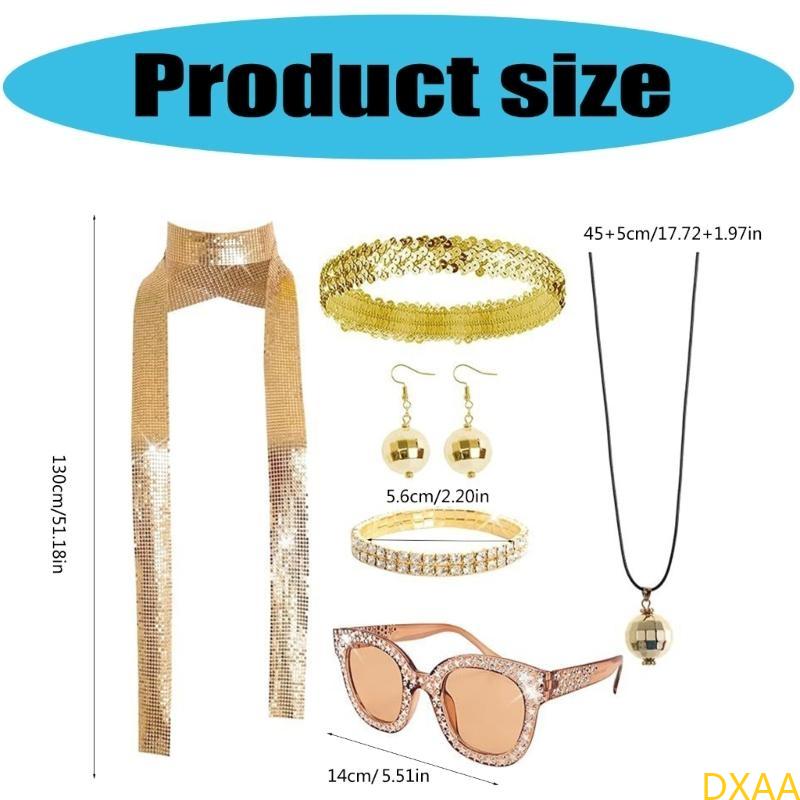 DXAA 60s 70s 80s Disco Accesso - مراجعة Women'S Accessories In The 60S وسعره