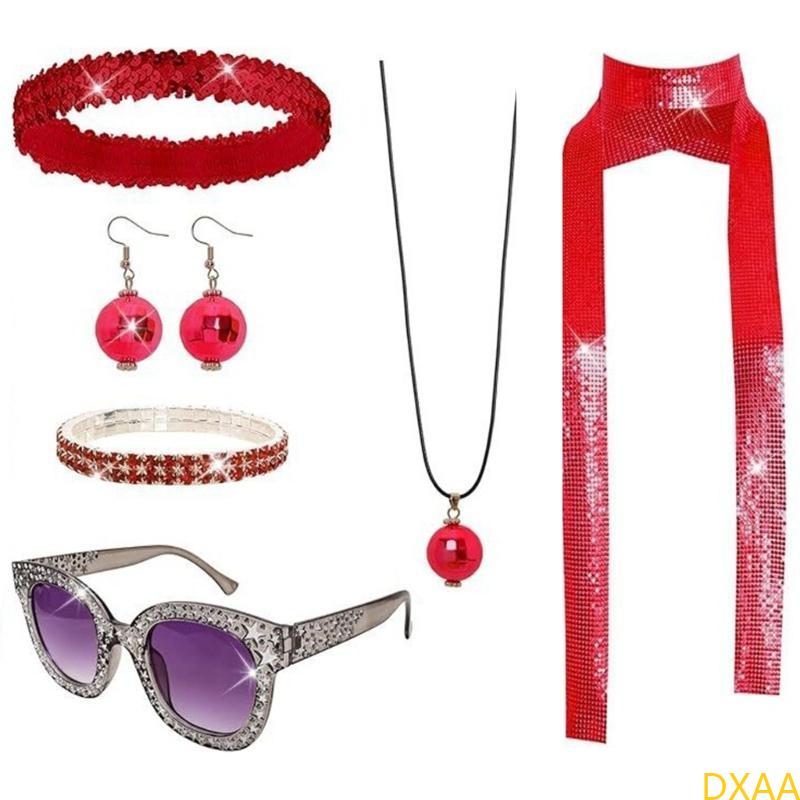 DXAA 60s 70s 80s Disco Accesso - مراجعة Women'S Accessories In The 60S وسعره