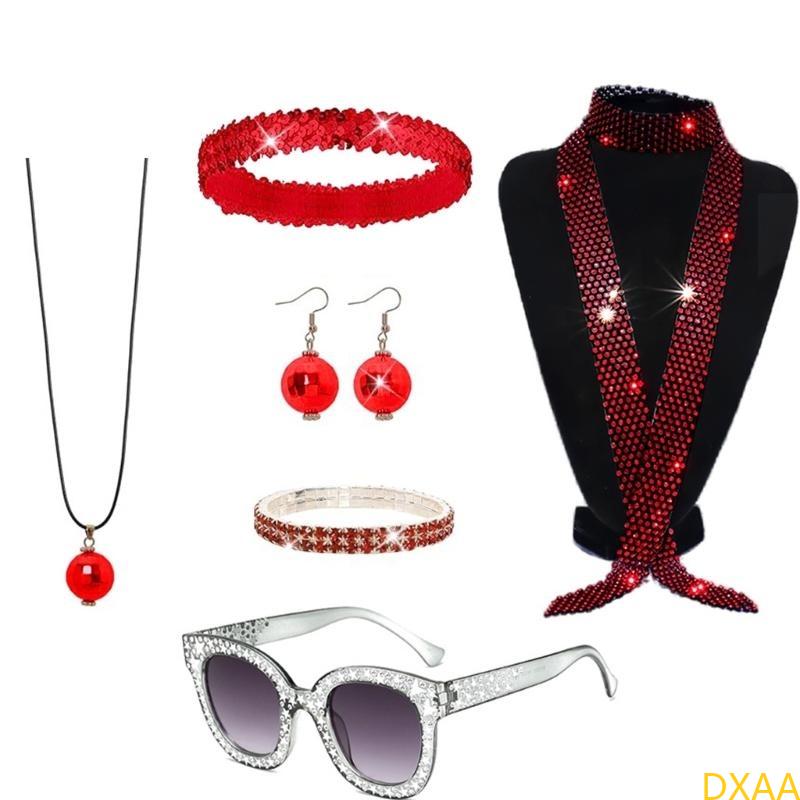 DXAA 60s 70s 80s Disco Accesso - مراجعة Women'S Accessories In The 60S وسعره