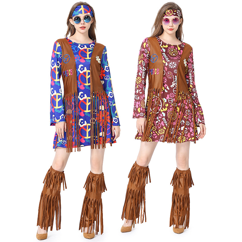 Halloween Disco Dress 70s 60s  - مراجعة Women'S Accessories In The 60S وسعره