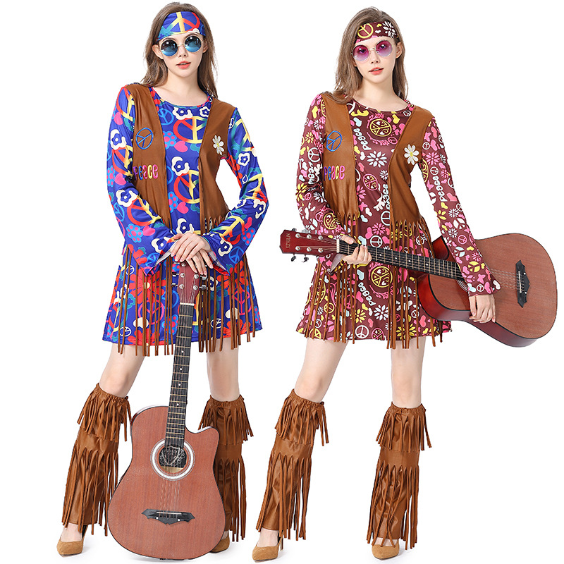 Halloween Disco Dress 70s 60s  - مراجعة Women'S Accessories In The 60S وسعره