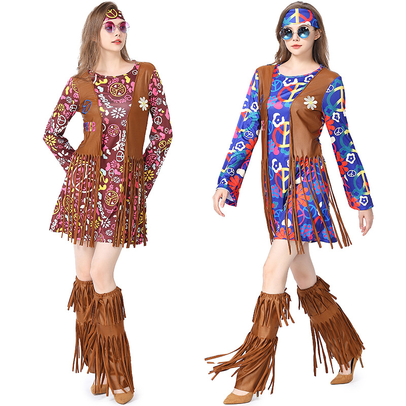 Halloween Disco Dress 70s 60s  - مراجعة Women'S Accessories In The 60S وسعره