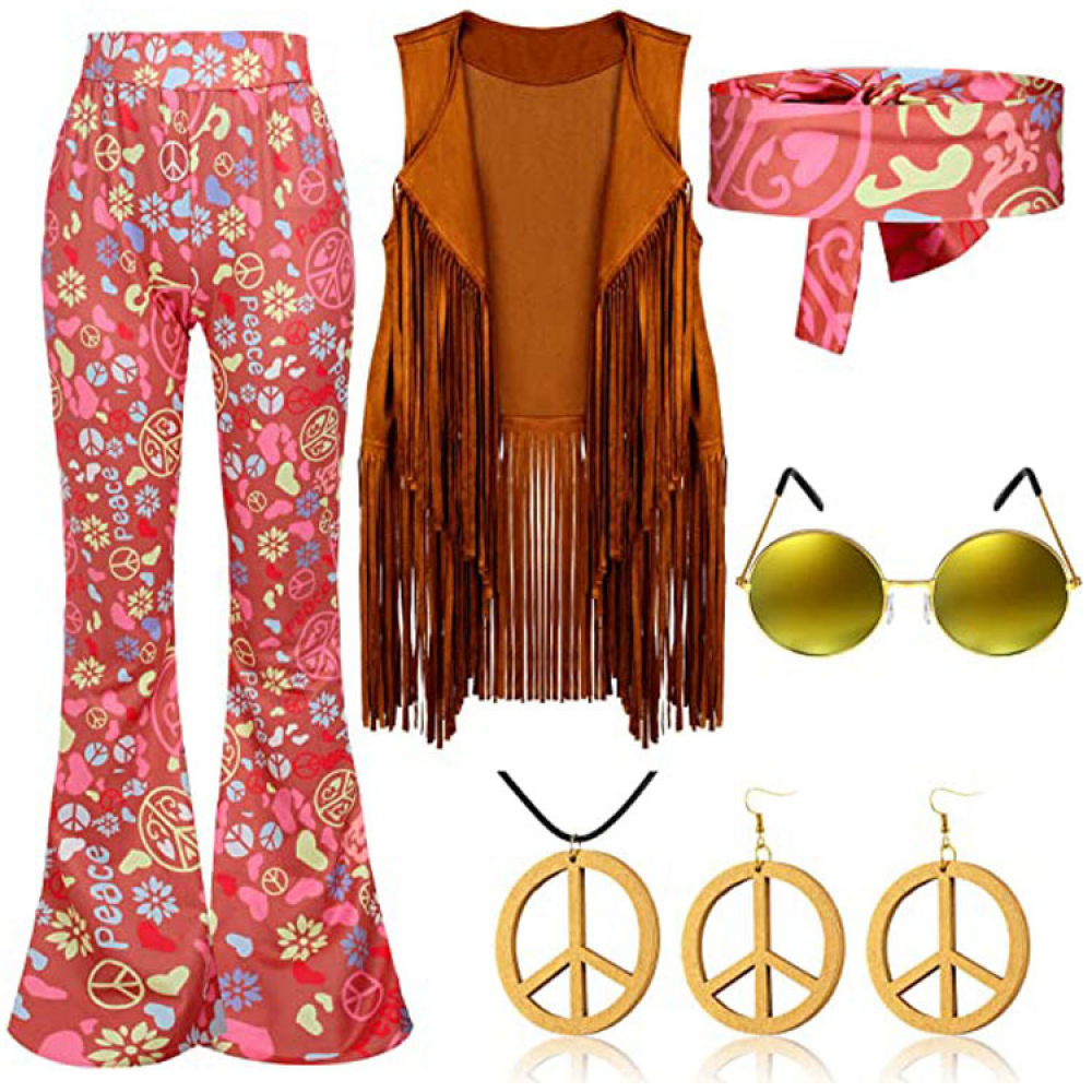 Retro 6 Pcs 60s 70s Outfits fo - مراجعة Women'S Accessories In The 60S وسعره