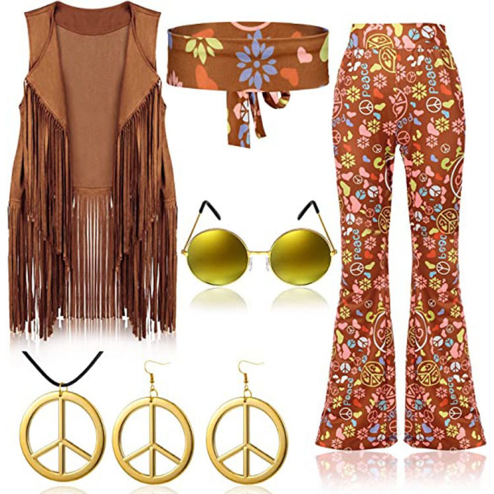 Retro 6 Pcs 60s 70s Outfits fo - مراجعة Women'S Accessories In The 60S وسعره