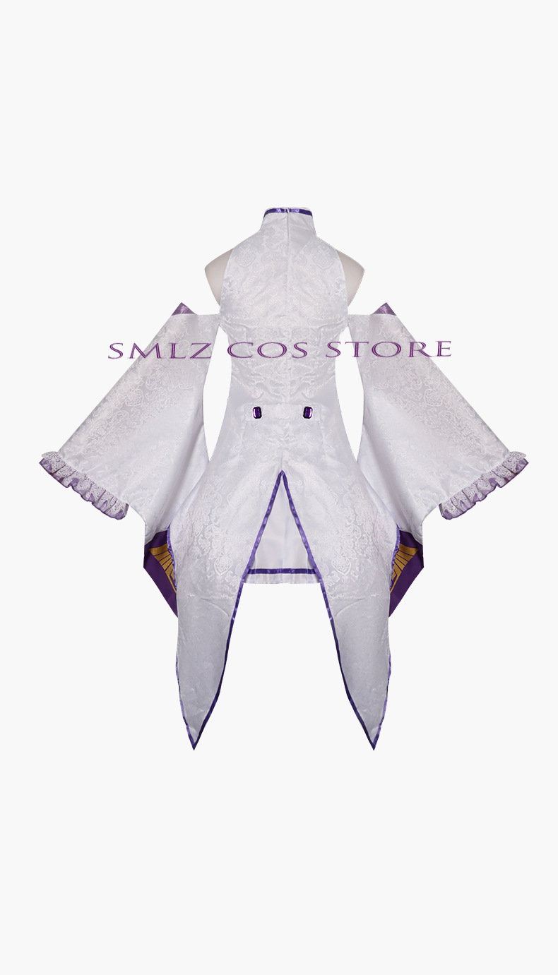 Emilia Cosplay Anime Re Zero K - مراجعة Women Accessories Set وسعره
