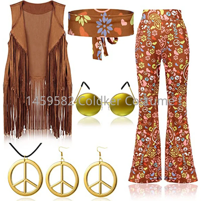Hippie Costume Women Peace Lov - مراجعة Women'S Accessories In The 60S وسعره