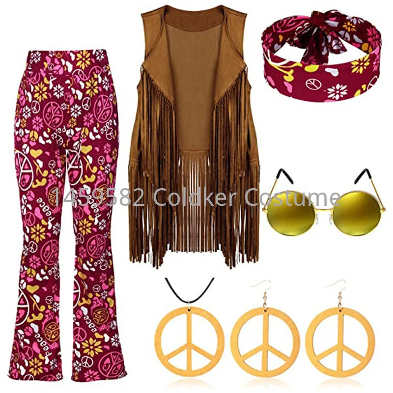 Hippie Costume Women Peace Lov - مراجعة Women'S Accessories In The 60S وسعره