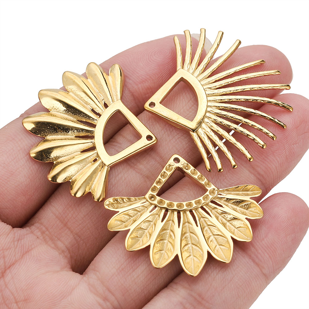 2pcs Stainless Steel Fan Shape - مراجعة Tassel Earrings Boho وسعره