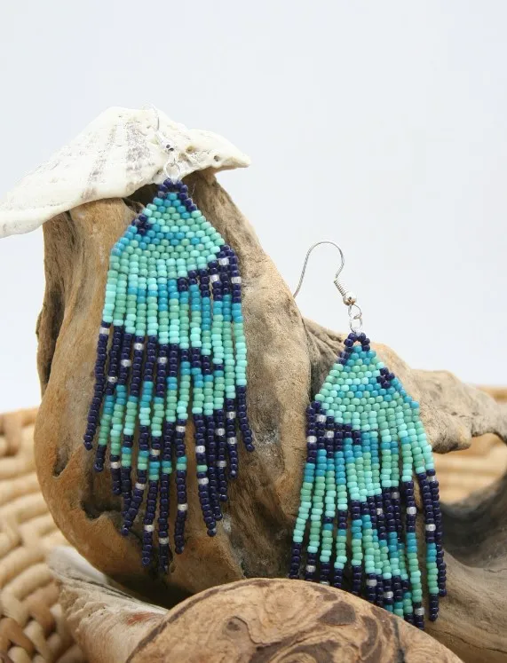 Beaded earrings Tassel Color m - مراجعة Tassel Earrings Boho وسعره