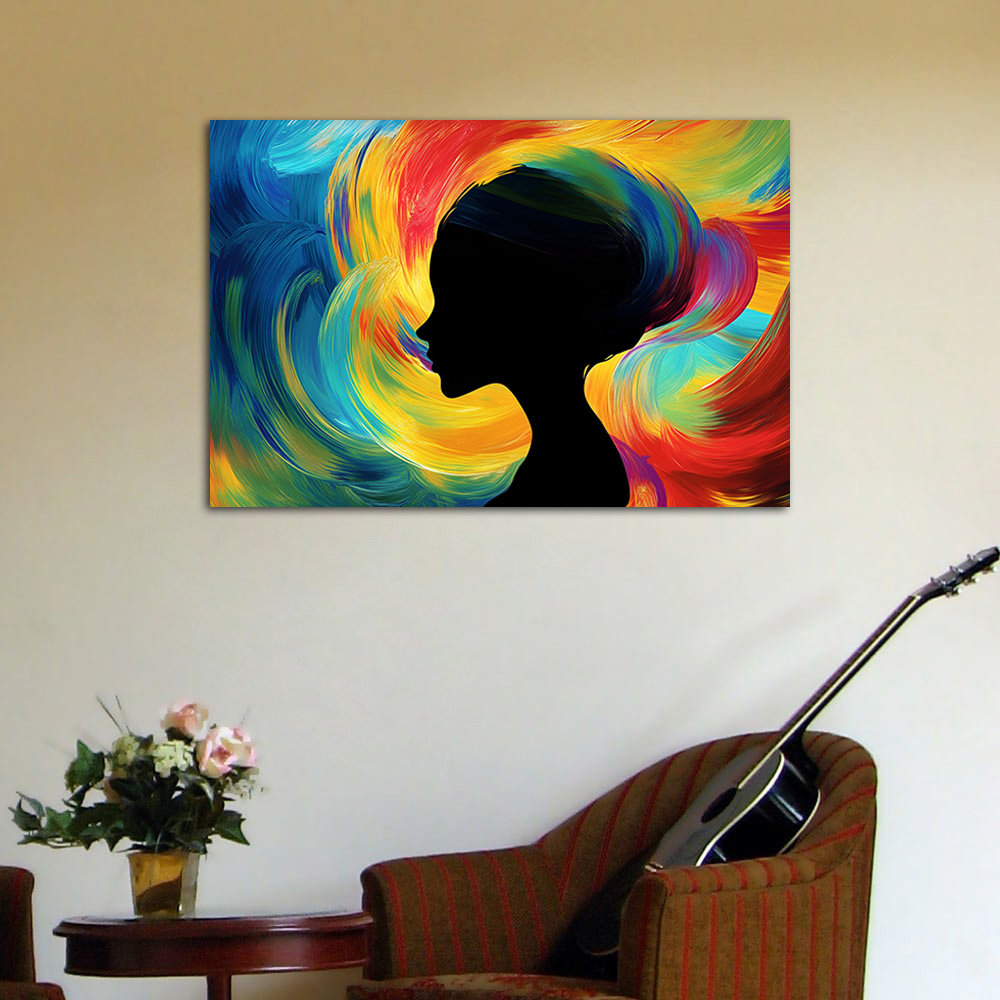 Colorful Artwork Abstract Woma - مراجعة Women Accessories Poster وسعره