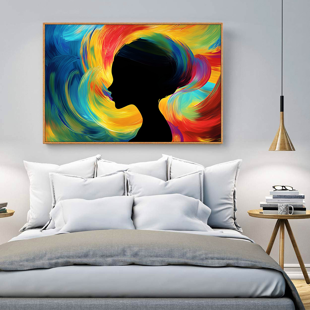 Colorful Artwork Abstract Woma - مراجعة Women Accessories Poster وسعره