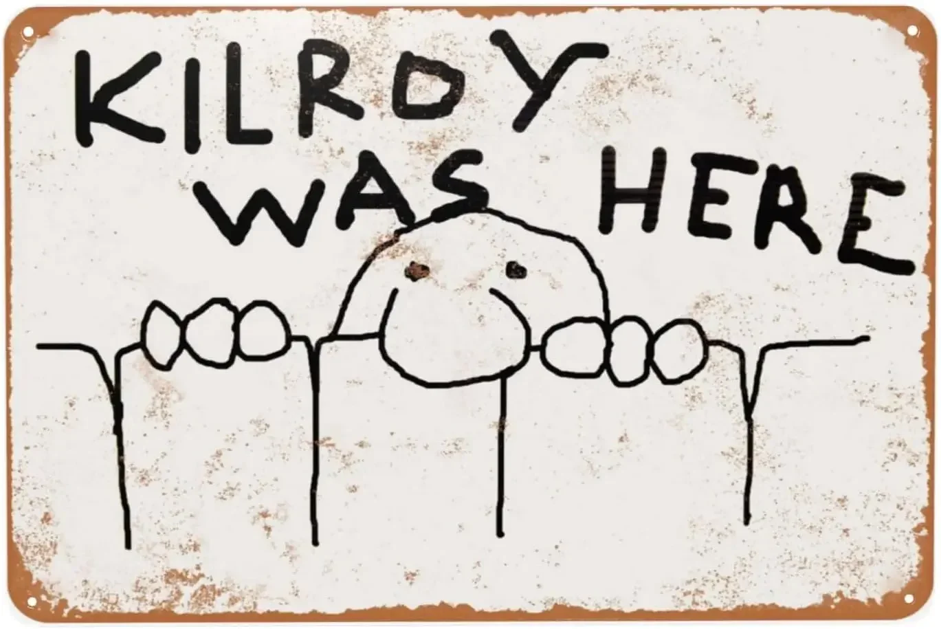 Vintage Metal Sign, Kilroy Was - مراجعة Women Accessories Poster وسعره