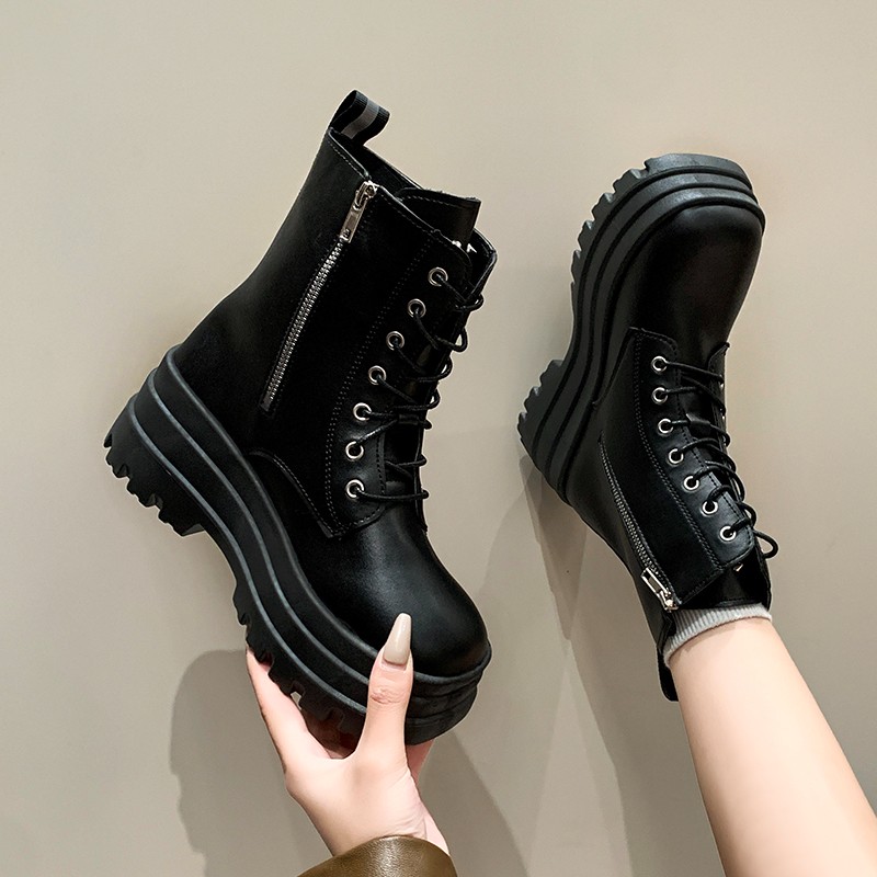 Fall/Winter New Side Zip Platf - مراجعة Women'S Ankle Accessories وسعره
