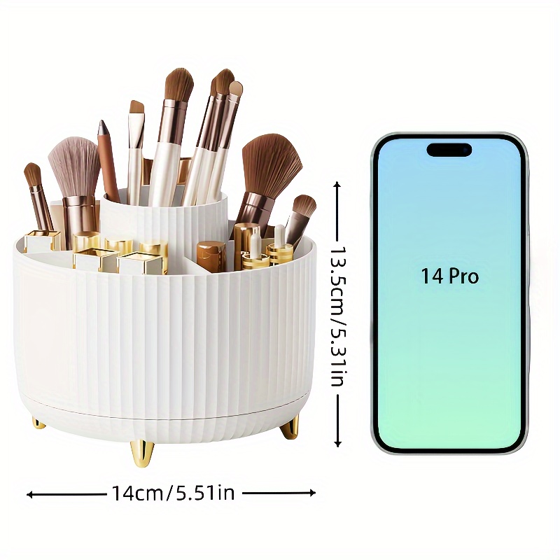 Rotatable Makeup Desktop Cosme - مراجعة Women Accessories Organizer وسعره
