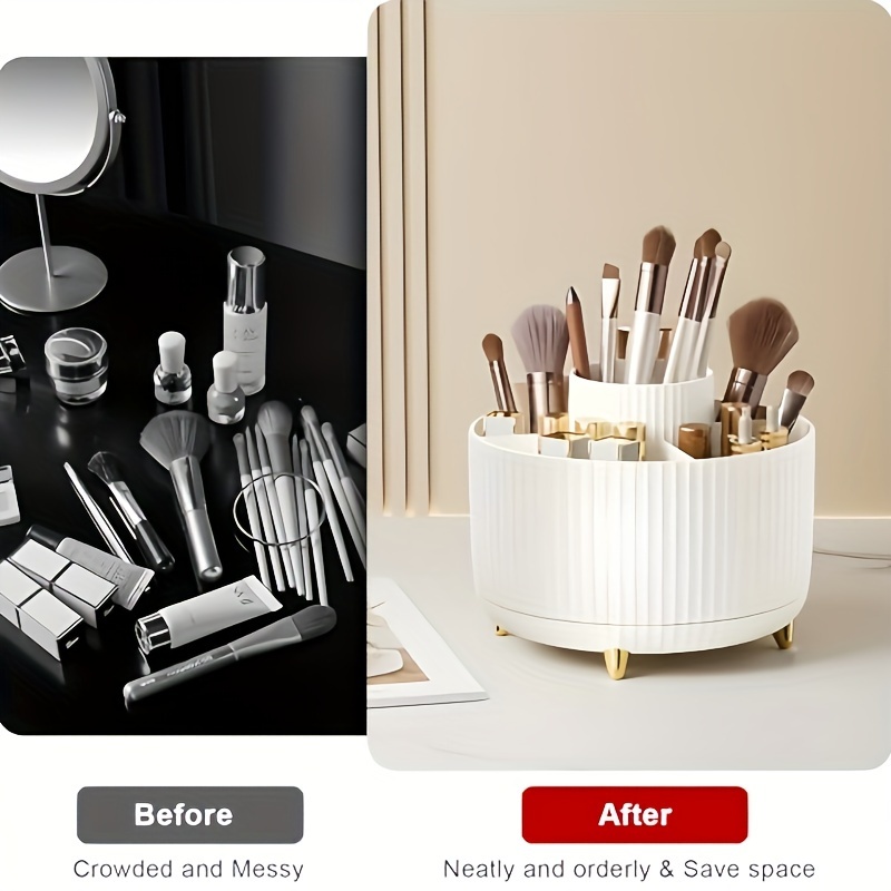 Rotatable Makeup Desktop Cosme - مراجعة Women Accessories Organizer وسعره