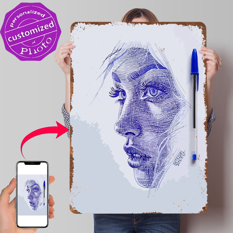 Ballpoint Pen Portrait of a Wo - مراجعة Women Accessories Poster وسعره