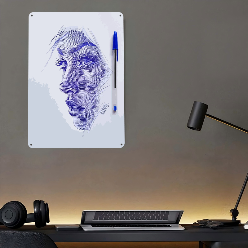 Ballpoint Pen Portrait of a Wo - مراجعة Women Accessories Poster وسعره