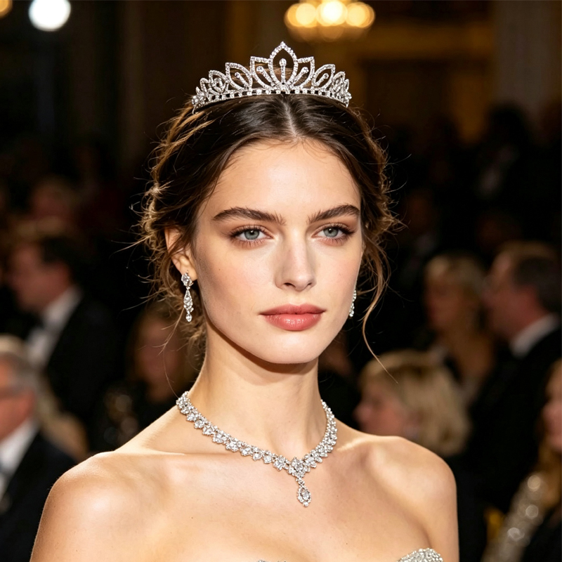 Silver Color Sparkling Rhinest - مراجعة Women Accessories To Gift وسعره