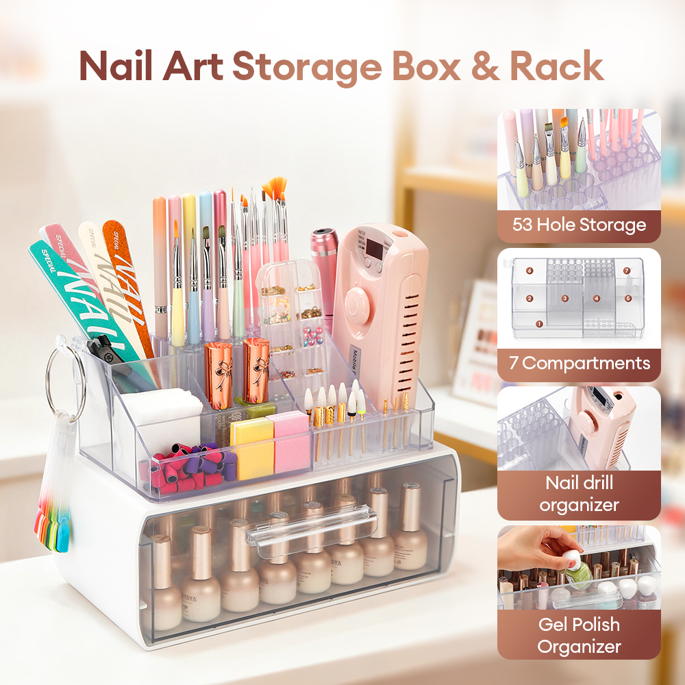 Acrylic Storage Rack Nail Art  - مراجعة Women Accessories Organizer وسعره