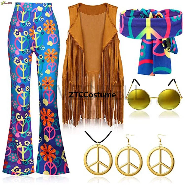 Hippie Costume Women 60s 70s P - مراجعة Women'S Accessories In The 60S وسعره