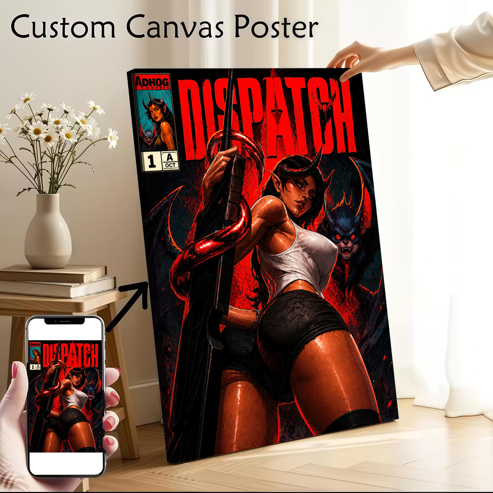 Demonic Woman With Sword Print - مراجعة Women Accessories Poster وسعره