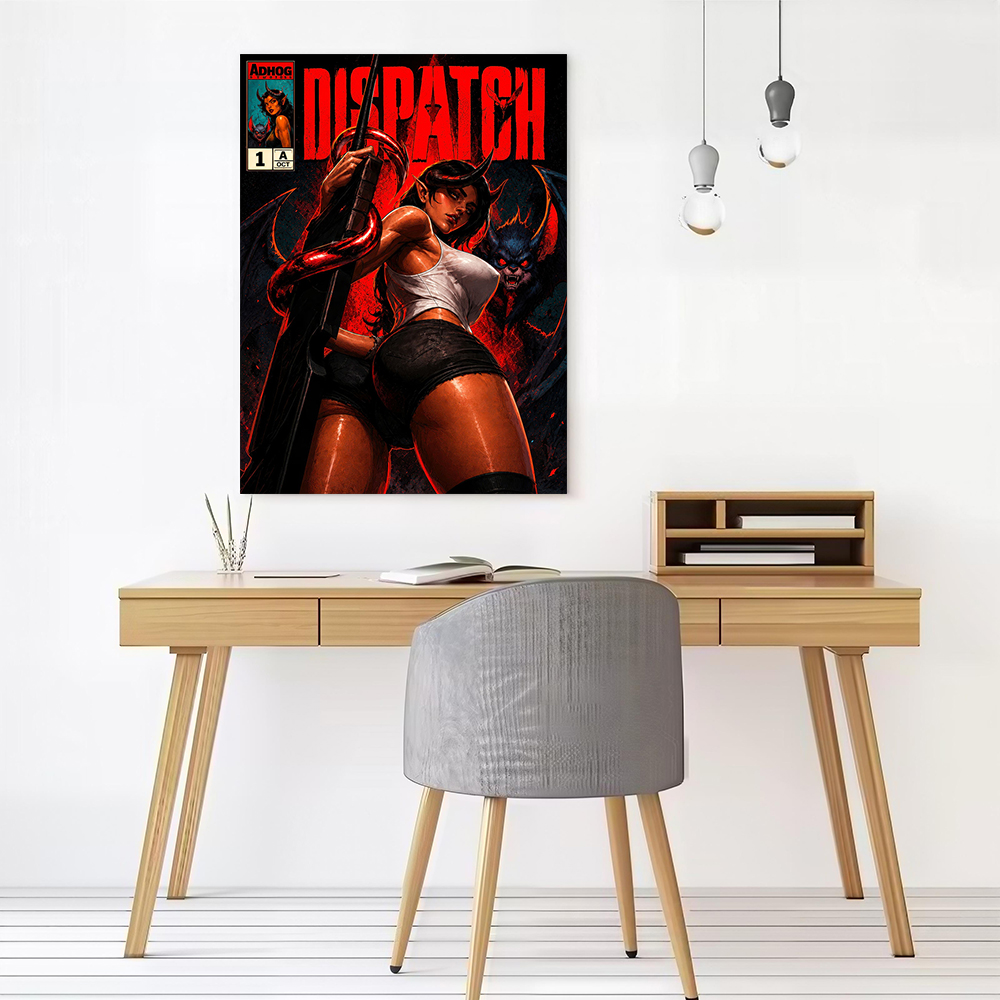Demonic Woman With Sword Print - مراجعة Women Accessories Poster وسعره