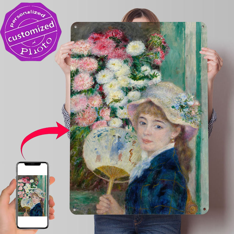 Young Woman With Fan and Flowe - مراجعة Women Accessories Poster وسعره