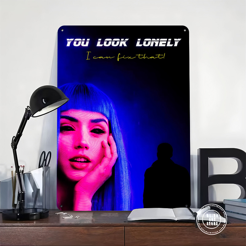 Cyberpunk Woman and Silhouette - مراجعة Women Accessories Poster وسعره