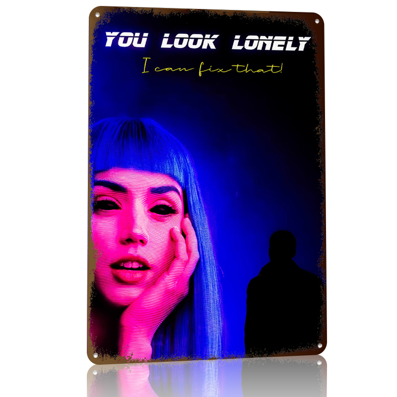 Cyberpunk Woman and Silhouette - مراجعة Women Accessories Poster وسعره