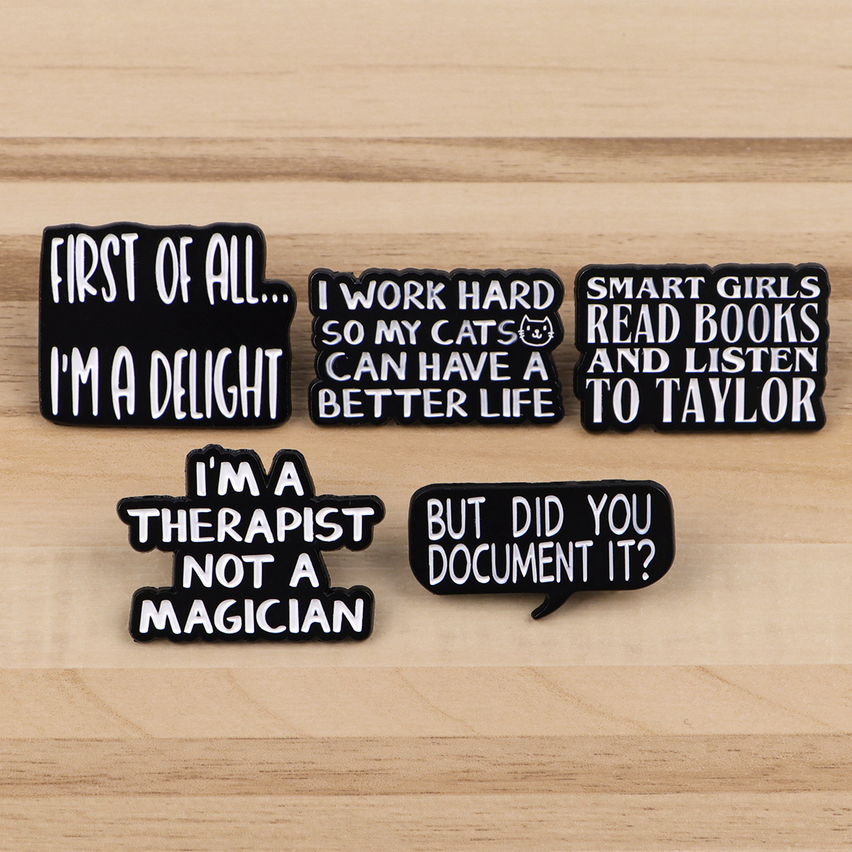 Satirical Quotes Enamel Pin Ba - مراجعة Women Accessories Quotes وسعره