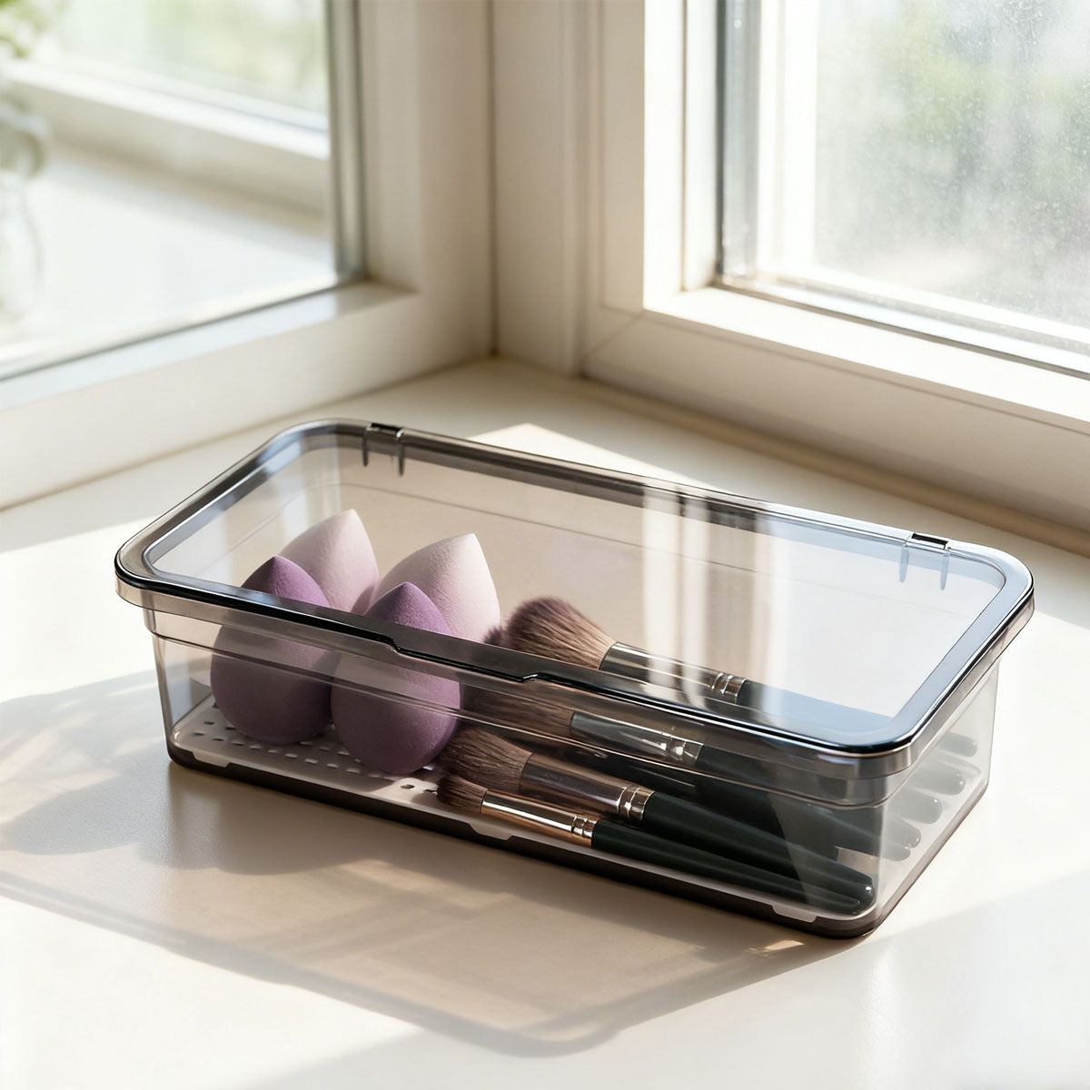 1pc-Makeup Brush Storage Box w - مراجعة Women Accessories Organizer وسعره
