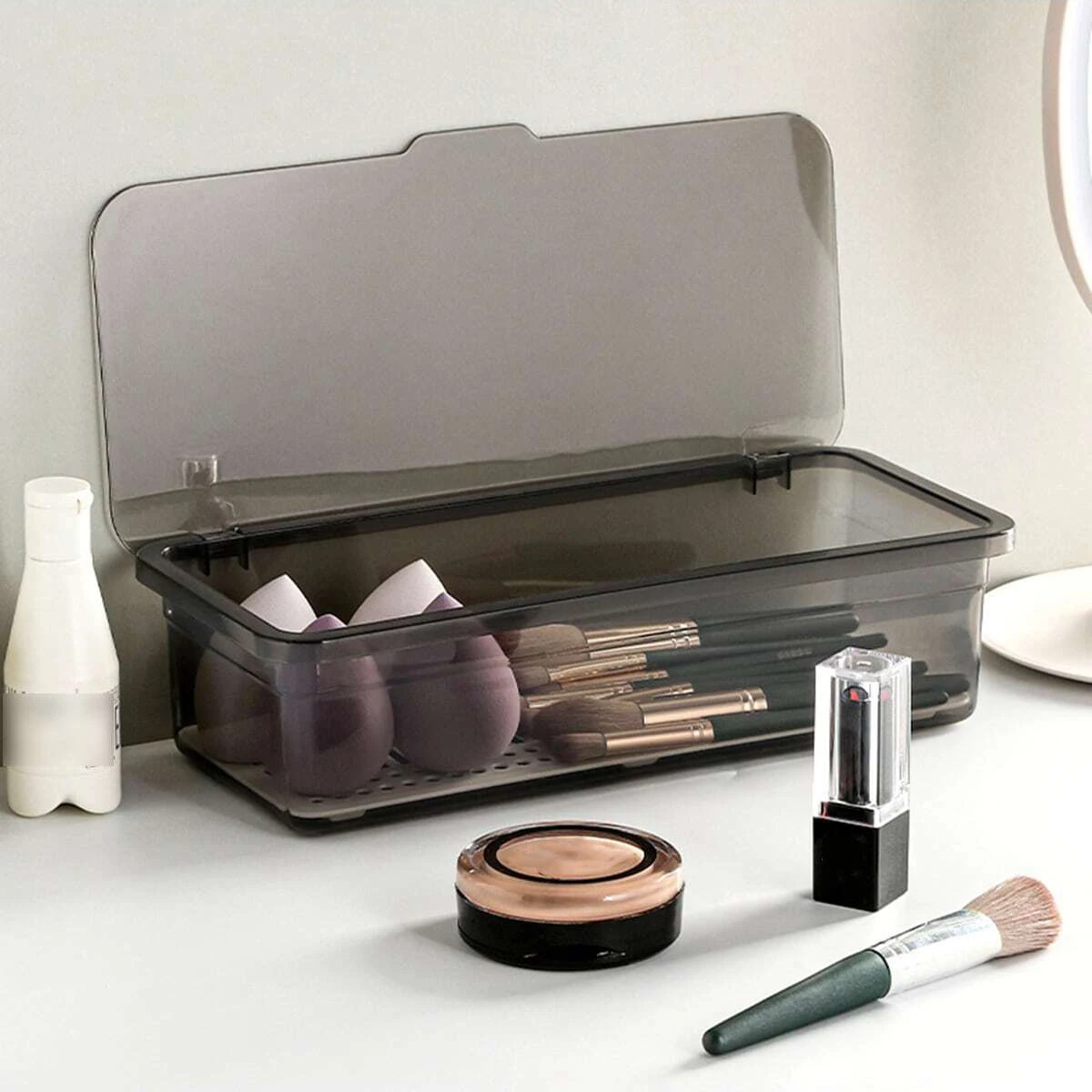 1pc-Makeup Brush Storage Box w - مراجعة Women Accessories Organizer وسعره