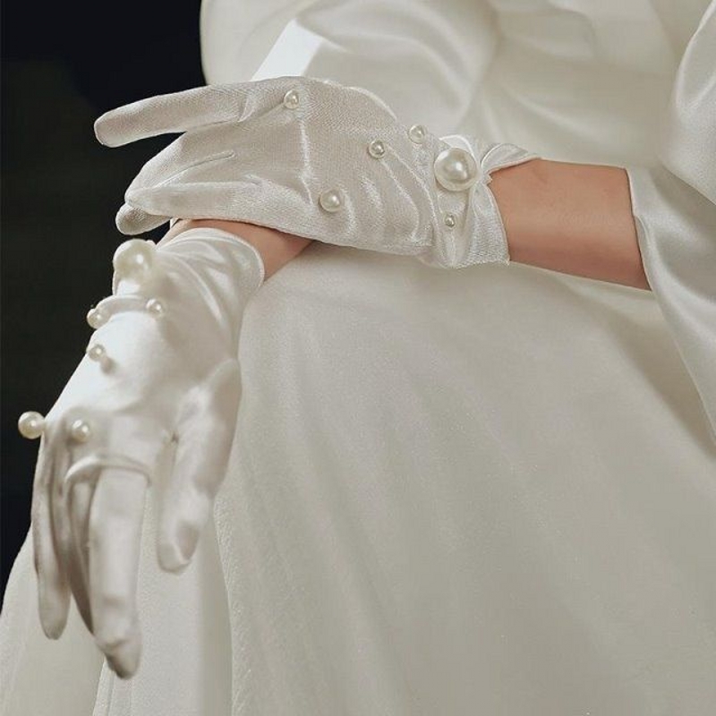 Vintage White Gloves Elegant P - مراجعة Women'S Accessories Categories وسعره