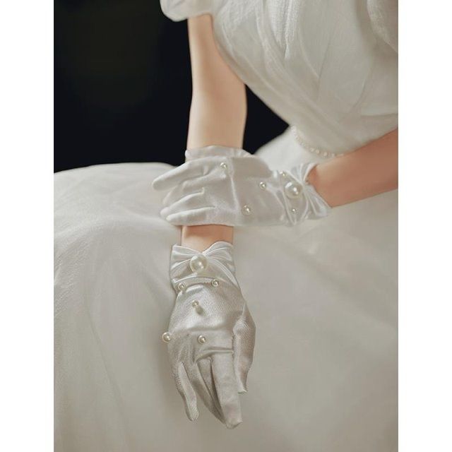 Vintage White Gloves Elegant P - مراجعة Women'S Accessories Categories وسعره