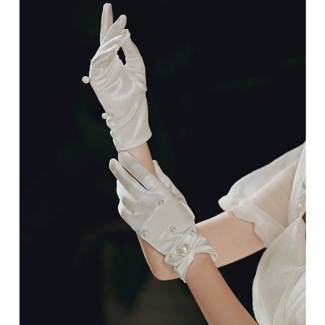 Vintage White Gloves Elegant P - مراجعة Women'S Accessories Categories وسعره